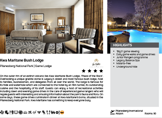 A hotel advertisement for the Ke Mar Resort & Bush Lodge. AI generated content