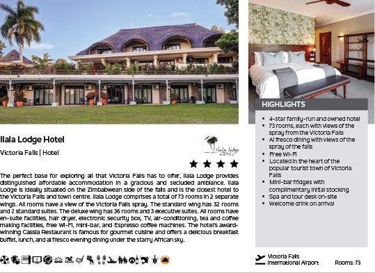 A hotel advertisement with a picture of the hotel and a description of the amenities and services offered. Description generated by AI