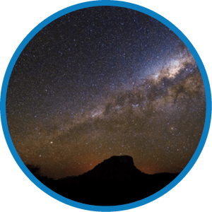 Beautiful image of the milky way seen from Isalo, Madagascar