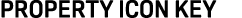 PROPERTY ICON KEY