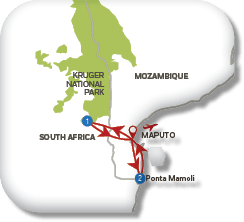 A map of South Africa with a red line going through it. Description generated by AI