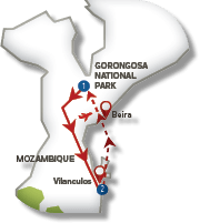 A map of South Africa with a red line drawn through it. AI generated content