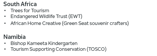 South Africa • Trees for Tourism • Endangered Wildlife Trust (EWT) • African Home Creative (Green Seat souvenir craft...