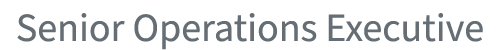 Senior Operations Executive