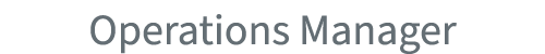 Operations Manager